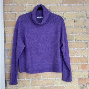 New John + Jenn Purple Turtleneck Sweater